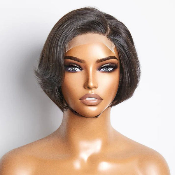 Penelope | Pixie Human Hair- Lace Front  Wig 180 Density 10 Inch
