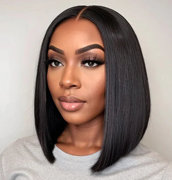 Amelia | Human Hair Lace Front Wig 200 Density 12 Inch